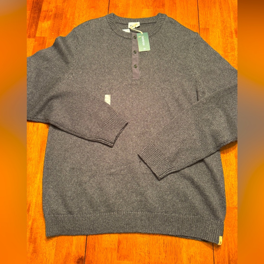 New Tentree Men’s Extra XL Large Sweater Dark Grey Highline Crewneck Retail $118